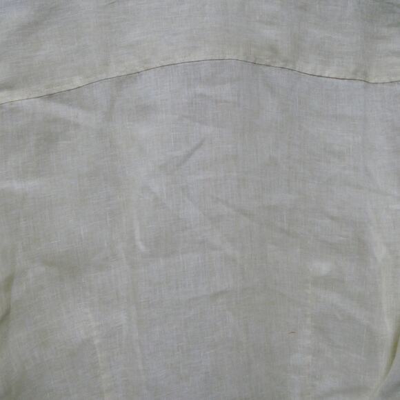 H.E. by Mango Men's Large Shirt Top Slim Fit Button Front Long Sleeve‎ Yellow - Picture 6 of 8